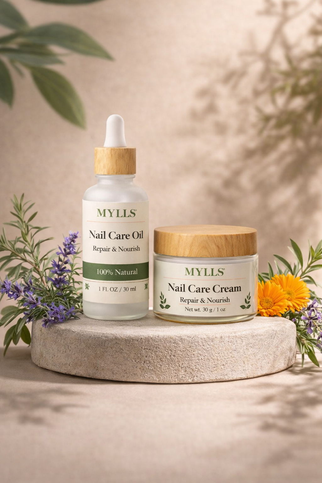 MYLLS™ Natural Nail Care Kit – Repair & Nourish